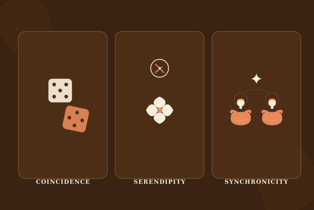 Synchronicity vs. Coincidence vs. Serendipity