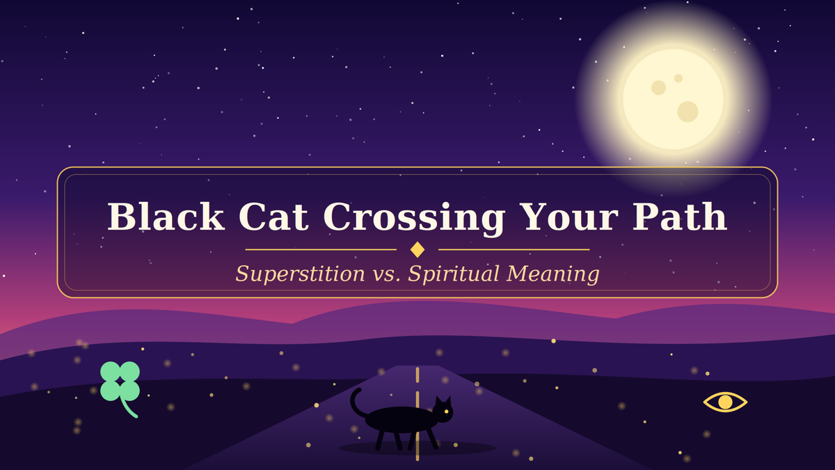 Black Cat Crossing Your Path: Superstition vs. Spiritual Meaning